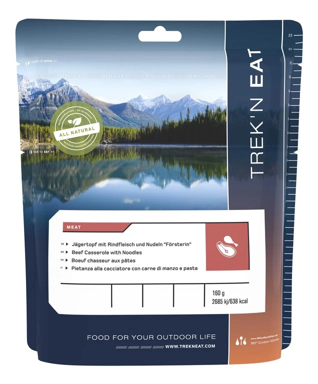 Trek'n Eat Bœuf Chasseur Aux Pâtes - Trek’n Eat 3 Trek'n Eat Bœuf Chasseur Aux Pâtes - Trek’n Eat