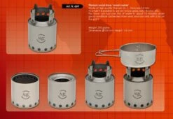 Titanium Wood Stove 19 Titanium Wood Stove -France Camping Soldes Boutique rechaud bois titane