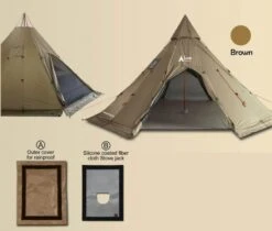 Luxe Outdoor Megahorn XL -France Camping Soldes Boutique tipi luxe outdoor megahorn xl 05