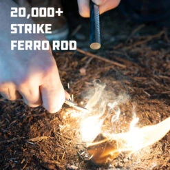 UCO Titan Fire Striker Ferro Rod -France Camping Soldes Boutique uco firestartingtorchestitan fire striker ferro rod 04